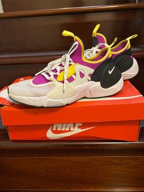 Nike Men’s Huarache E.D.G.E. Sneakers in Purple, Yellow & Black
